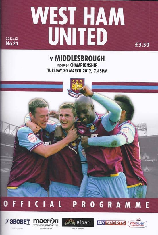 West Ham United FC v Middlesbrough FC